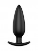 Черная анальная пробка №07 Self Penetrating Butt Plug - 12 см.