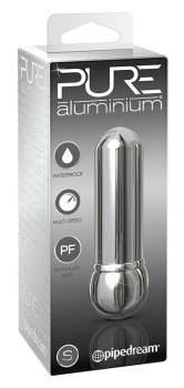 Алюминиевый вибратор Silver Small - 7,5 см.